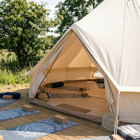 Yoga im Glamping-Zelt – Ihr eigenes Studio im Garten