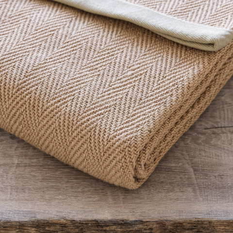 Tapis en jute en forme de croissant 